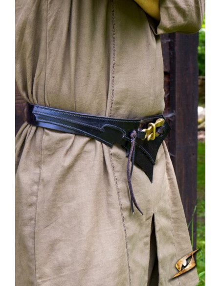 Cintura in pelle degli Elfi Oscuri, nera