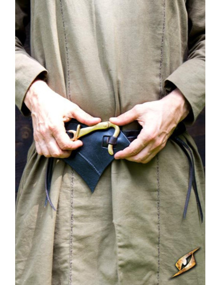 Cintura in pelle degli Elfi Oscuri, nera