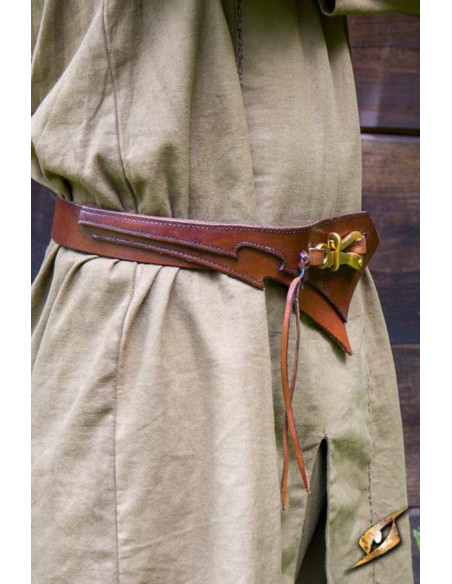 Cintura in pelle Dark Elf, marrone