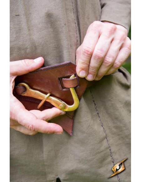 Cintura in pelle Dark Elf, marrone