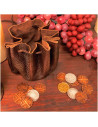 Borsa in pelle vichinga con 8 monete