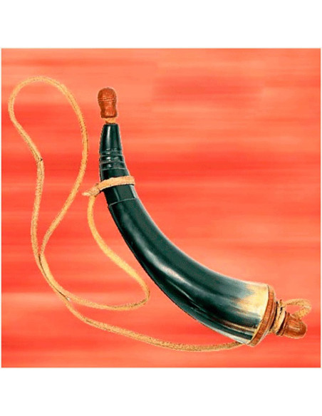 Portapolvere in corno con chiusura in...