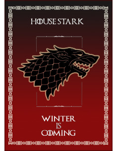 Banner Gioco di Troni della Casa Stark (50x70 cm.)