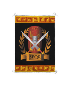Stendardo Legione Romana SPQR, scudo e gladio (70x100 cm.)