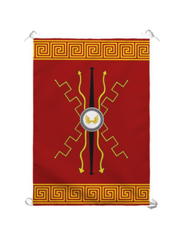 Divinità della bandiera romana. Interno ed esterno (70x100 cm.)
 Materiale-Raso