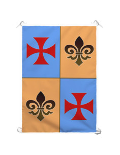 Stendardo Medievale Caserma Croce Templare (70x100 cm.)