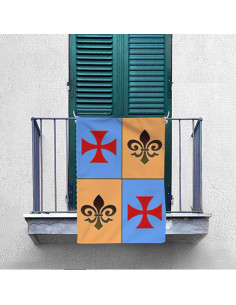 Stendardo Medievale Croce Templare Inquartata (70x100 cm.) 2