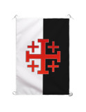 Stendardo con Croce Santo Sepolcro Ordine di Gerusalemme (70x100 cm.)