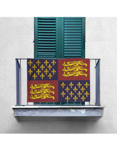 Stendardo Regno d'Inghilterra XIV-XV secolo (70x100 cm.) 2