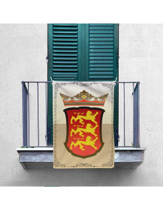 Stendardo dei leoni Ricardo Corazón de León (70x100 cm.) 2