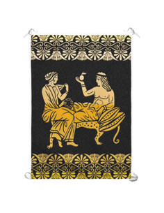 Banner di riposo e tempo libero nella Grecia classica (70x100 cm.)