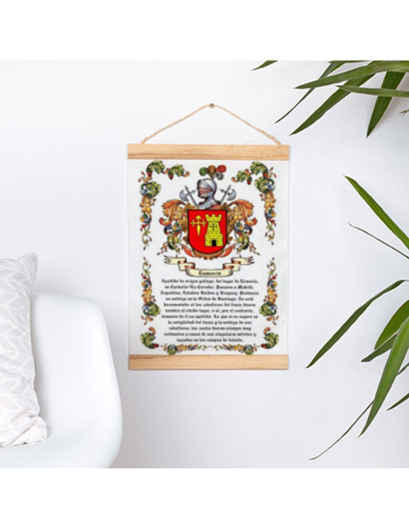 Gagliardetto con cornice in legno...