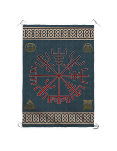 Stendardo simbolo Vegvisir Viking (70x100 cm.)