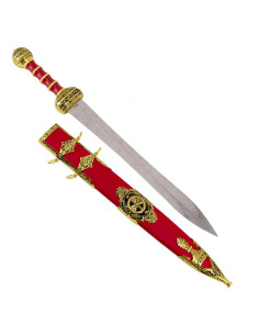 Spatha cavalleria romana con guaina rossa