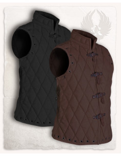 Gilet imbottito Arthur nero senza maniche 2