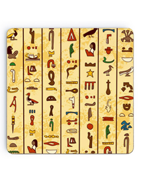 Sottobicchieri in legno geroglifici...