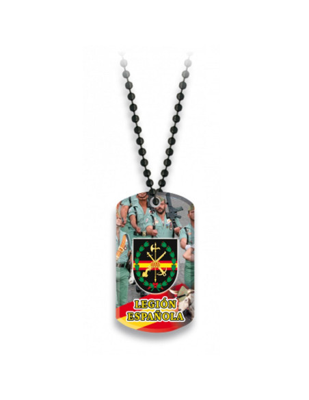 Piatto con catena a sfere della...