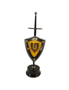 Set Jeireddín Barbarossa, tagliacarte con scudo e supporto