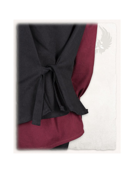 Gilet da pirata Fletcher nero