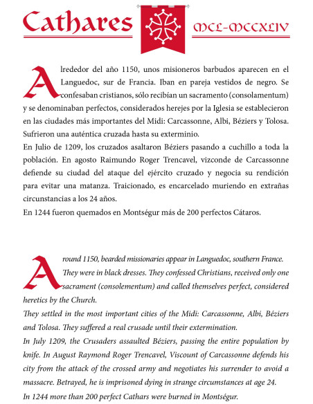 Spada decorativa dei Catari, 94 cm.