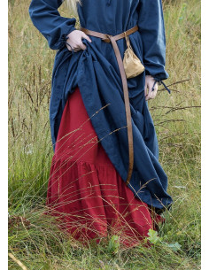 Gonna o sottoveste medievale, colore rosso 2