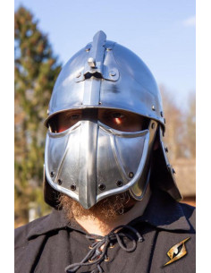 Elmetto giapponese CQ, acciaio lucido 2