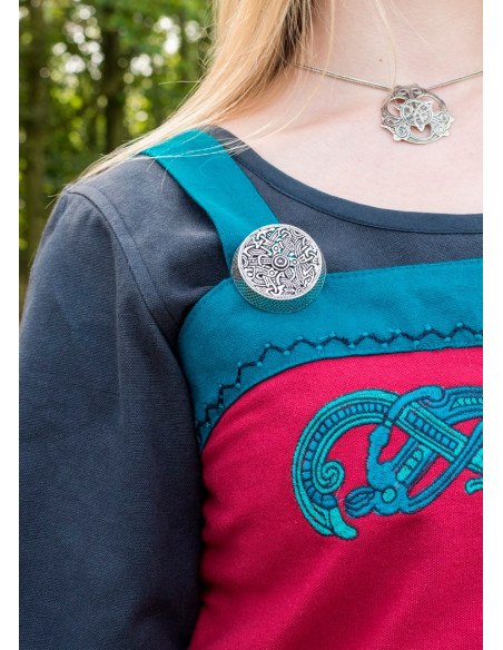 Abito grembiule rosso vichingo Hilja...