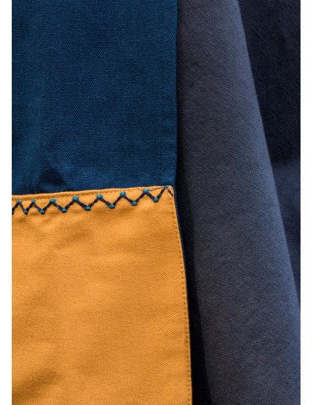 Abito grembiule blu Viking Hilja con...