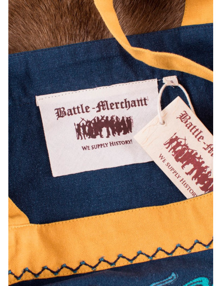 Abito grembiule blu Viking Hilja con...