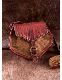 Borsa vichinga in tela e pelle 2