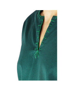Tunica vichinga con ricamo Erwin, verde 2