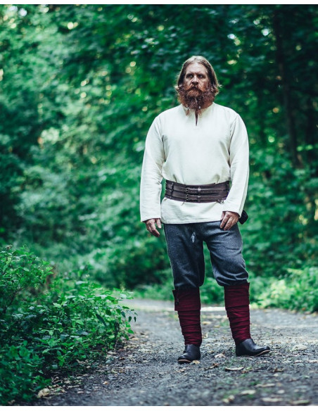 Tunica vichinga Ivar, bianco naturale