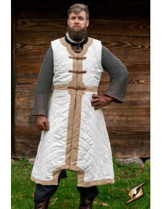 Gambero trapuntato Dastán in bianco-beige