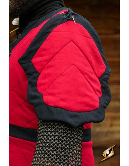 Gambero trapuntato Dastan in rosso-nero