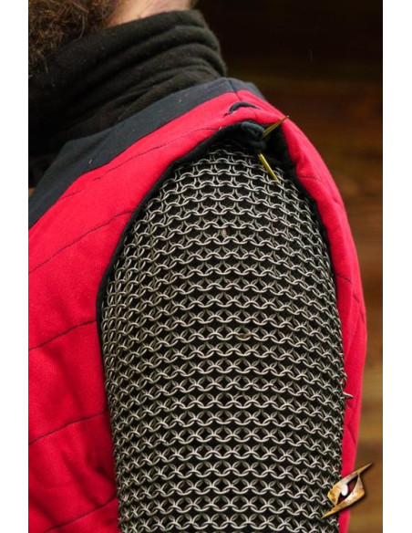 Gambero trapuntato Dastan in rosso-nero