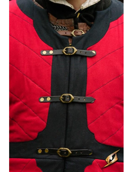 Gambero trapuntato Dastan in rosso-nero