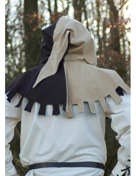 Gugel medievale XIII secolo bicolore,...