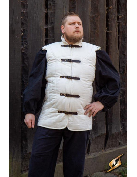 Gambeson da guerriero medievale senza...