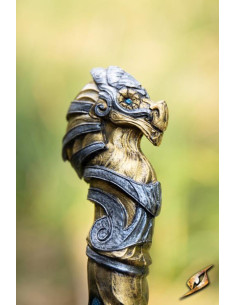 Bacchetta magica mistica Faust, finitura oro 2