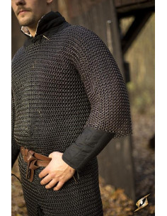 Cotta di maglia vichinga di Ragnar, finitura Epic Dark 2