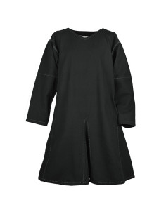 Tunica medievale a maniche lunghe Askur, nera