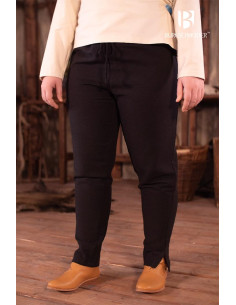 Pantaloni medievali da donna Andoya, colore nero