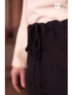 Pantaloni medievali da donna Andoya, colore nero 2