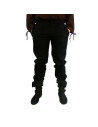 Pantalone vichingo in lana modello Harald, nero