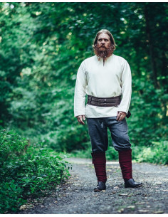 Pantalone vichingo in lana, modello Harald, grigio