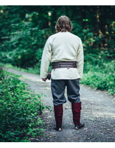 Pantalone vichingo in lana, modello Harald, grigio 2