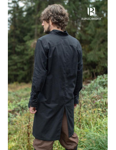 Tunica medievale per uomo Thereon, colore nero 2