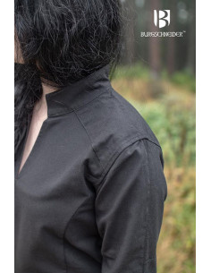 Tunica da donna medievale Theresa, colore nero 2
