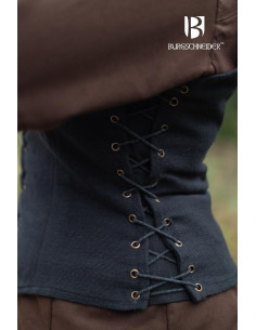 Gilet contadino medievale mariano, colore nero 2