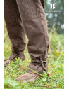 Pantaloni medievali Kerga, cotone marrone